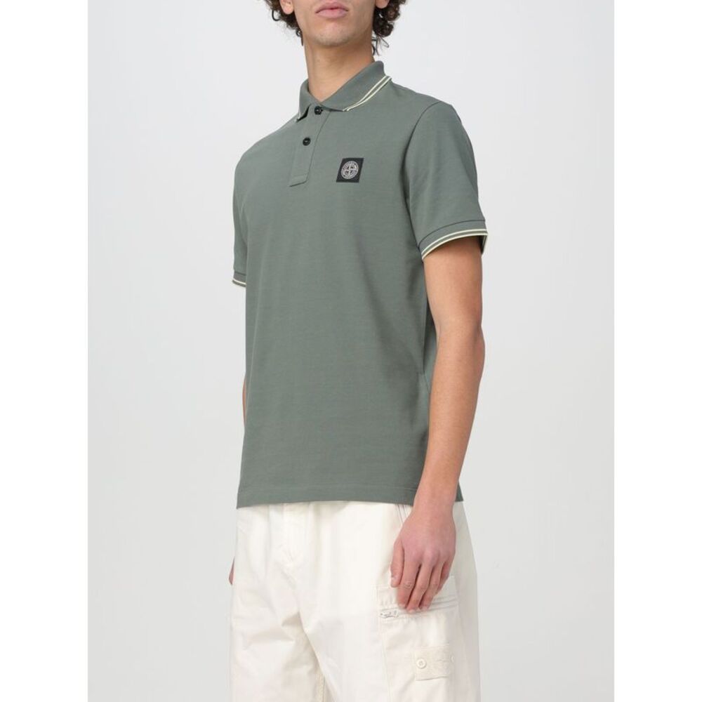 Stone Island Polo Shirt Men Green - Picture 4 of 5